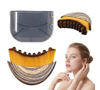 Brosse de contour lymphatique pour le visage, brosse contour du visage pour drainage lymphatique, masseur de drainage lymphatique sec, conçue de façon ergonomique pour s'adapter à la peau avec