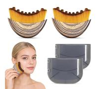 Brosse de Contour pour le Visage, 2 Pièces Lymphatique pour Le visage, Brosse à Sec pour le Vi-sage, pour le vis-age, s'applique au vis-age, à la sculpture du menton et de la mâchoire