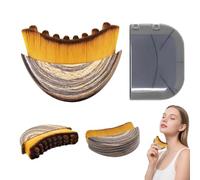 Brosse de Contour pour le Visage, Brosse à Sec Drainage Lymphatique, brossage à sec pour le visage, le menton et la mâchoire, conçue de façon ergonomique pour s'adapter à la peau avec précision