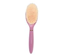 Brosse de Corps à épurateur à Pied, Brosse à Tête Incurvée pour Nettoyage de Bain, Nettoyeur de Pied Portable de Voyage, Matériaux ABS & PA, Poils Doux pour le Nettoyage en (Rose)