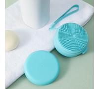 Brosse de corps en silicone - Exfoliant de douche souple 8,5 x 8,5 cm, masseur de bain rempli de savon | Poils délicats pour adultes, spa, soins de la peau, douche, nettoyage, r