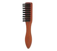 Brosse de coupe de barbe à l'huile professionnelle, style rétro, nettoyage du visage, brosse à cheveux, plumeau de cou pour hommes avec barbe épaisse, manche en bois composite,