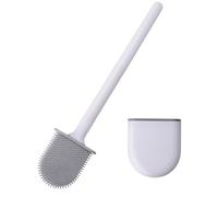 Brosse de cuvette de toilette en silicone qui n'endommage pas les toilettes, brosse WC murale anti-roulement, design anti-goutte, convient pour les caravanes de voyage et les camping-cars, fabriquée