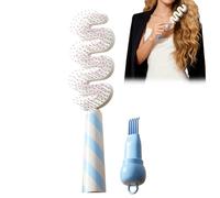 Brosse de définition bouclée - Outil démêlant portable antidérapant pour cuir chevelu - Pour vacances, festival, salon, maison, voyage, mariage, spa, soins de beauté, fêtes d'été