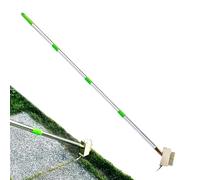 Brosse de démêlage en mousse - outil de grattoir manuel 2-en-1, tête de poils rigide | Outil de désherbage de jardin pour patio, terrasse, passerelle, nettoyage de l'allée, mousse de crevasse et disso