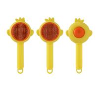Brosse de démêlage pour animaux de compagnie avec fonction d'auto-nettoyage - Peigne coloré pour chien et chat - Épilateur efficace pour différentes races de poils