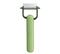 Brosse de démêlage pour chat - Peigne sous-poil acier inoxydable, outil de râteau double face, lame de démêlage de toilettage professionnel | Félin caniche Goldendoodle chien épilateur Salon de toi