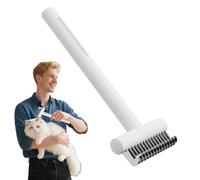 Brosse de démêlage pour les pellicules de chien - Brosse de démêlage pour chiens et chats - Râteau démêlant et démêlant pour soins, massages, bain et coiffage - Outil idéal pour les soins à domicile
