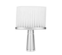 Brosse de dépoussiérage de cheveux de visage de cou, brosse de balayage de nettoyage de coiffure enlèvent les coupures de cheveux coupant la brosse de coiffure de balai de cheveux(BLANC)