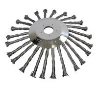 Brosse de désherbage 255 mm pour débroussailleuse et coupe-bordure Brosse métallique