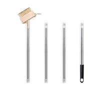 Brosse de désherbage avec manche réglable de 1,6 m, extracteur de mousse, outil de désherbage pour terrasse, jardin, trottoir