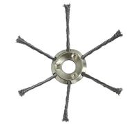 Brosse de désherbage, outils à tête de brosse en métal | Brosse de désherbage en fil d'acier 2024 - Brosse de désherbage en fil d'acier - Accessoires de coupe d'irrigation pour pavés et joints de