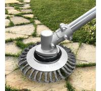 Brosse de désherbage pour débroussailleuse - Brosse métallique de 15,2 cm pour débroussailleuse - Brosse ronde en acier - Débroussailleuse - Débroussailleuse