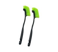 Brosse de détail de pneu de roue de voiture, brosse de lavage de roue de camion en plastique, outils de nettoyage, brosses de détail, brosse de moyeu de nettoyage 2 pièces