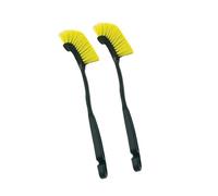 Brosse de détail de pneu de roue de voiture, brosse de lavage de roue de camion en plastique, outils de nettoyage, brosses de détail, brosse de moyeu de nettoyage 2 pièces