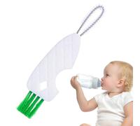Brosse de détail pour couvercle de tasse - Brosse distinctive en forme de carotte pliable et portable - Fournitures d'allaitement pour bouteille d'eau, tétons, biberons, gobelets Rockia