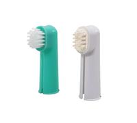 Brosse de doigts pour chien Nobby Pet (x2) Vert TU