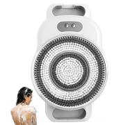 Brosse De Dos électrique, Brosse De Douche Automatique Murale Avec 3 Vitesses Et Hauteur Réglable De 0 à 7 cm, Grande Tête De Brosse De 20 cm, Brosse Exfoliante Intelligente Pour Salle De Bain Et Mais