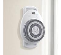 Brosse de dos électrique murale | Rotation automatique à 360° avec grande tête de 17,8 cm | Brosse de douche étanche à 3 vitesses pour un nettoyage en profondeur et un massage