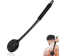 Brosse de Dos en Silicone, Brosse de Douche Double Face avec Long Manche, pour Exfoliation et Massage, Production de Mousse Riche, pour Homme