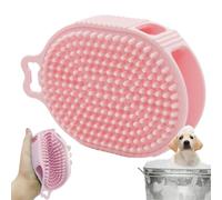 Brosse De Douche À Chiens, Pinceau De Shampooing Pour Chiens À Double Côté Avec Un Crochet De Suspension - Brosse De Nettoyage Pour Animaux De Compagnie Pour Et Chats Aux Cheveux Longs Et Court