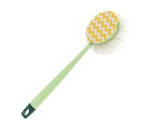 Brosse de douche, brosse double face, luffa à long manche, attributs de lavage du corps, outil de nettoyage fiable, convient pour les adultes, les personnes âgées, les bras, les jambes, la maison