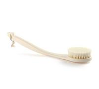 Brosse de douche, Brosse exfoliante for le corps, manche long incurvé for douche, peau sèche, bleu et blanc(White)