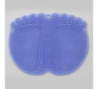 Brosse de douche double usage 2025 - Tapis de bain exfoliant mural avec poils doux en TPE et ventouse antidérapante pour un nettoyage facile de votre spa à domicile