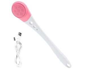 Brosse de Douche Électrique | 3 Vitesses Nettoyant Rechargeable USB | Gommage Dorsal Vibrant pour Douche | Pour Adultes, Femmes, Personnes Âgées, Peaux Sèches, Sensibles,