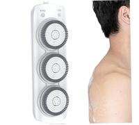 Brosse de douche électrique avec 3 têtes de brosse 3 vitesses 63 cm réglable fixation murale 7 800 mAh étanche faible bruit charge magnétique bain moussante rapide