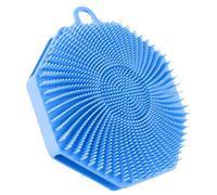 Brosse de douche en silicone Loofah - Brosse de douche en silicone souple - Exfoliant pour la peau - Masseur du cuir chevelu - Accessoire de bain et de douche - Éponges Loofahs pour le lavage