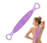 Brosse de douche en silicone pour le dos ceinture nettoyante double face | Bande de gommage corporel avec poignées Bras, jambes, massage cutané, à la maison et en