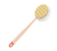 Brosse de douche exfoliante double face à long manche, idéale pour le corps et la douche. Convient aux adultes et aux personnes âgées pour les bras, les jambes et le dos. Parfaite pour la maison, l'ap