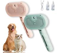 Brosse de douche Fresh Fur - Solution de bain - 3 en 1 - Peigne d'épilation pour animaux de compagnie - Pour la perte de poils et le toilettage des chiens et des chats à poils longs et courts - Bouton
