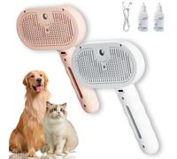 Brosse de douche Fresh Fur - Solution de bain - 3 en 1 - Peigne d'épilation pour animaux de compagnie - Pour la perte de poils et le toilettage des chiens et des chats à poils longs et courts - Bouton