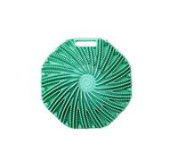 Brosse de douche hexagonale en silicone multi-faces à suspendre au mur (vert clair)