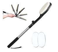 Brosse de douche pliable avec manche en aluminium et poils en polypropylène | Tête facile à régler qui s'adapte à la forme du corps, poils doux créent une mousse riche, longue poignée qui atteint le dos
