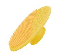 Brosse de douche pour bébé - Brosse de lavage des cheveux, peigne en silicone souple pour bébé - Brosse de massage pour bébé avec ventouse - Nettoyage doux des croûtes de lait - Brosse à shampoing