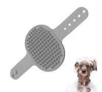 Brosse de douche pour chien - Poignée réglable avec fonction de massage contre la chute des cheveux - Brosse de lavage pour le toilettage du chien pendant le bain - Pour la maison, le toilettage des