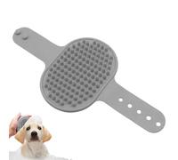 Brosse de douche pour chien - Poignée réglable avec fonction de massage contre la perte de cheveux - Peigne de toilettage pour shampooing - Pour chiens à poils courts et longs pour le soin