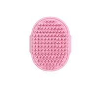 Brosse de douche pour chien - Poignée réglable avec poils souples pour enlever les poils morts - Brosse en caoutchouc comme brosse de toilettage pour chien - Pour la douche, le toilettage
