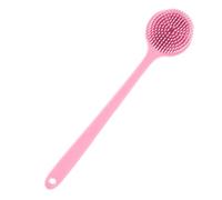 Brosse de douche pour le dos avec poignée, brosse de douche, brosse double face avec long manche, antidérapante, poils doux et rigides pour un nettoyage en profondeur et une bonne santé de la