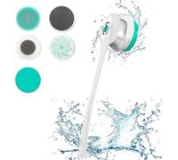 Fishtec Brosse de douche rechargeable USB – 5 têtes, rotation 360°, IP67, 5h d'autonomie