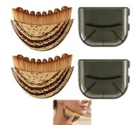 Brosse de drainage lymphatique pour le visage en nylon, massage à sec pour sculpter le menton et la mâchoire, améliore la circulation, outil de soin visage dans une boîte de protection