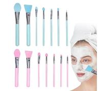 Brosse de en silicone, brosse de en silicone | Ensemble d'applicateurs de boue du visage de 14,Beauty Soft Facial Mud Application outil, lotion de corps sans poils et pinceau au beurre