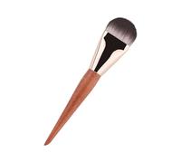 Brosse de fond de teint pour le maquillage liquide, brosse de fond de teint liquide, Maquillage de brosse plate ultra mince, Prépliques doux, applicateur de poignée en bois professionnel pour la crème