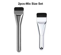 Brosse De Fond De Teint Ultra Fine,Mise À Jour Des Cheveux Doux,Pour Contour Plat Du Visage,Bb Crème Mélangeur,Fond De Teint Mixte,2 Pièces.C697- Mix -2pcs.