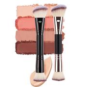 Brosse De Fondation - Benuola Double Enthousiaste De Poudre Pour Mélange De Beauté | Les Adultes Se Fait Des Brosses De Maquillage Pour Les Adultes Pour La Contorsion, Le Mélange Et Autre Sco