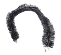 Brosse de gouttière de protection des feuilles fabriquée à partir de fibre de polypropylène et de fil d'acier plastifié, débordement de gouttière et blocage causé par les débris et la nidification des