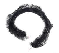 Brosse de gouttière noire de 100 mm de diamètre et 1,2 m de long pour la protection du toit, compatible avec gouttières en PVC et cuivre, obstruction des feuilles et des débris